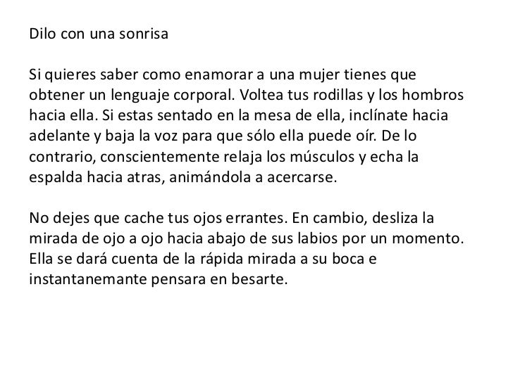 como conocer a una mujer y enamorarla